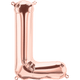 Rose Gold Letter L 16" Balloon