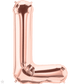 Rose Gold Letter L 34" Balloon