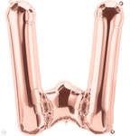 Rose Gold Letter W 34" Balloon