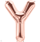 Rose Gold Letter Y 34" Balloon