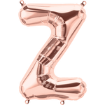 Northstar Mylar & Foil Rose Gold Letter Z 16" Balloon