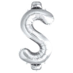 Northstar Mylar & Foil Silver Dollar Sign $ 34″ Balloon