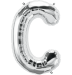 Silver Letter C 34" Balloon