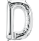 Silver Letter D 34" Balloon