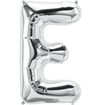 Northstar Mylar & Foil Silver Letter E 34" Balloon