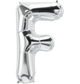 Silver Letter F 34" Balloon