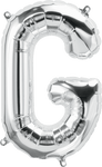Northstar Mylar & Foil Silver Letter G 16" Balloon