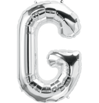 Northstar Mylar & Foil Silver Letter G 34" Balloon