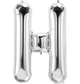 Silver Letter H 34" Balloon