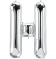 Silver Letter H 34" Balloon