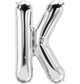 Silver Letter K 34" Balloon