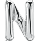 Silver Letter N 34" Balloon