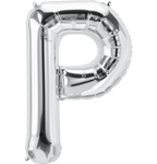 Silver Letter P 34" Balloon