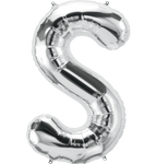 Northstar Mylar & Foil Silver Letter S 34" Balloon