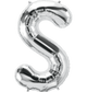 Silver Letter S 34" Balloon