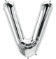 Silver Letter V 34" Balloon