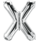 Silver Letter X 34" Balloon