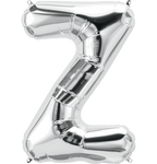 Northstar Mylar & Foil Silver Letter Z 34" Balloon