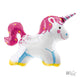 Unicornio con Melena y Cola Estrellada Globo Foil de 36″