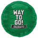 Way To Go Graduate! Green 18″ Balloon