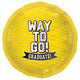 Way To Go Graduate! Yellow 18″ Balloon