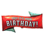 Northstar Mylar & Foil Yay! It's Your Birthday 31″ Balloon