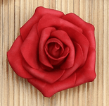 NST Party Supplies Red Rose Foam Single  2.75″ (12 count)