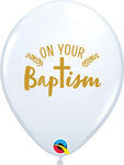 On Your Baptism 11″ Latex Balloons by Qualatex from Instaballoons