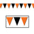 Orange & Black Halloween Pennant Banner by Beistle from Instaballoons