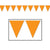 Orange Pennant Banner by Beistle from Instaballoons