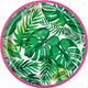 Palm Tropical Luau Round Plates 7″ (8 count)