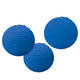 Linternas de papel azul real 9″ (3 unidades)