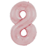 Party America Mylar & Foil Baby Pink Number 8 34″ Balloon