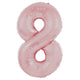 Baby Pink Number 8 34″ Balloon