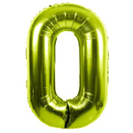 Party America Mylar & Foil Green Number 0 Metallic 34″ Balloon