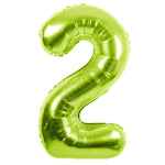 Party America Mylar & Foil Green Number 2 Metallic 34″ Balloon
