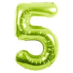 Party America Mylar & Foil Green Number 5 Metallic 34″ Balloon