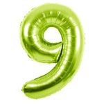 Party America Mylar & Foil Green Number 9 Metallic 34″ Balloon