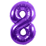 Party America Mylar & Foil Purple Number 8 Metallic 34″ Balloon