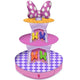 Soporte para cupcakes con lazo de Minnie Mouse