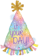 Party Hat It's Your Day Opal 34″ Balloon