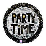 Party Time Disco Ball 18″ Foil Balloon by Betallic from Instaballoons