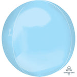 Pastel Blue Jumbo Orbz 21″ Foil Balloons by Anagram from Instaballoons