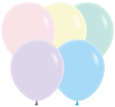 Pastel Matte Assortment 18″ Latex Balloon by Sempertex from Instaballoons