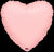 Pastel Pink Heart 32″ Foil Balloon by Anagram from Instaballoons