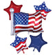 Patriotic American Flag Balloon Bouquet