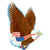 Patriotic Eagle SuperShape XL 31″ Foil Balloon by Anagram from Instaballoons