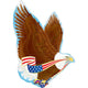 Globo Patriotic Eagle SuperShape XL 31″