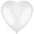 Pearl White Heart 12″ Latex Balloons by Amscan from Instaballoons