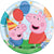 Peppa Pig 9" Paper Plates by Unique from Instaballoons